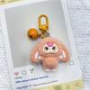 Пластиковый брелок-кролик с 3D тиснеными флисовыми ушками для декора сумки