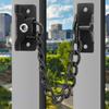 Black Latch Safety Chain Window Child Safety Lock Limiter Casement Window Limiter Chain Outside Opening Window Protective
