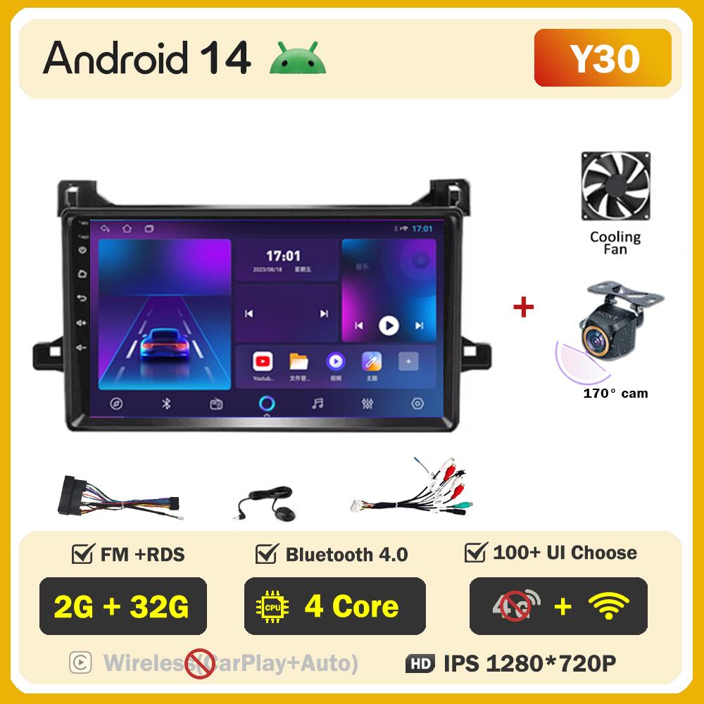 Автомобильный мультимедийный проигрыватель для Toyota Prius XW50 2015 2016 2017-2020 Android 14 интеллектуальные автомобильные системы Mirror Link GPS навигация