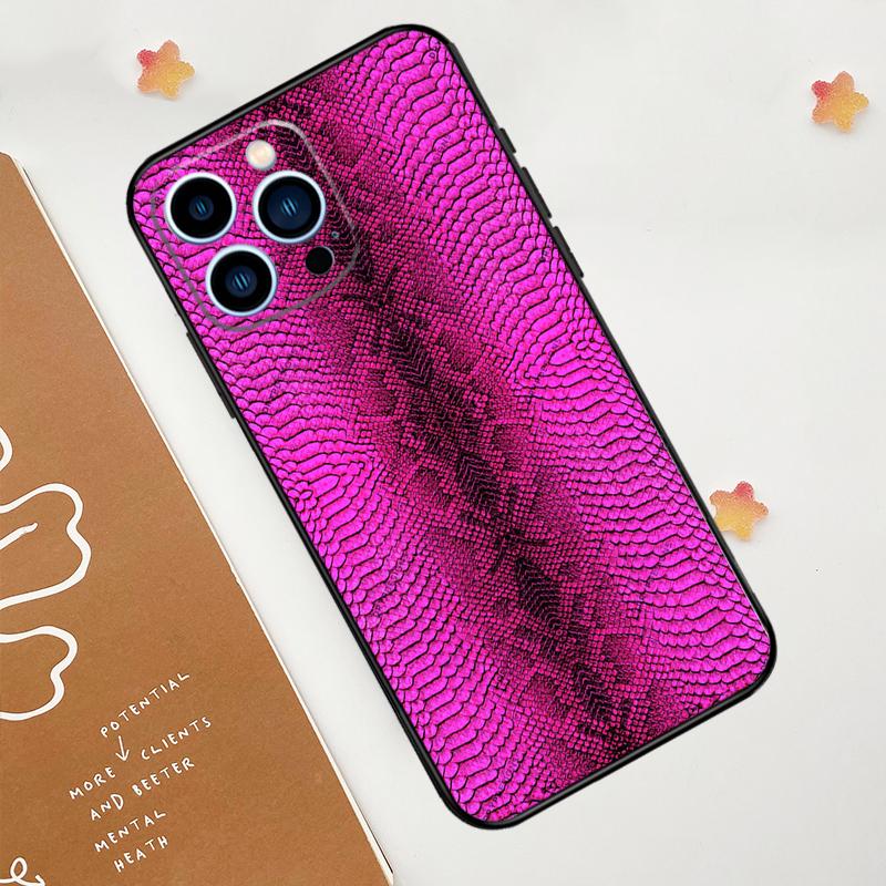 Чехол для телефона с принтом под змеиную кожу Для iPhone 17 Pro Max 14 11 15 16 Pro Max 13 12 mini 16 Plus 16e 17 Air Funda
