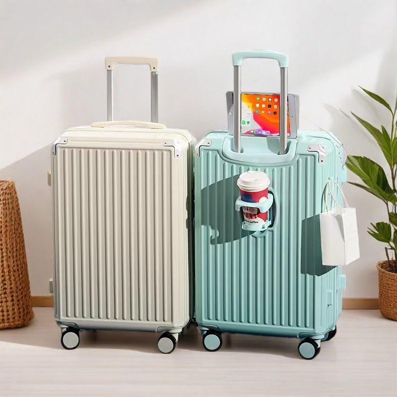 Women's Multifunctional Parent-Child Suitcase with Universal Wheels and Combination Lock - Durable Travel Trolley Case for Students & Men