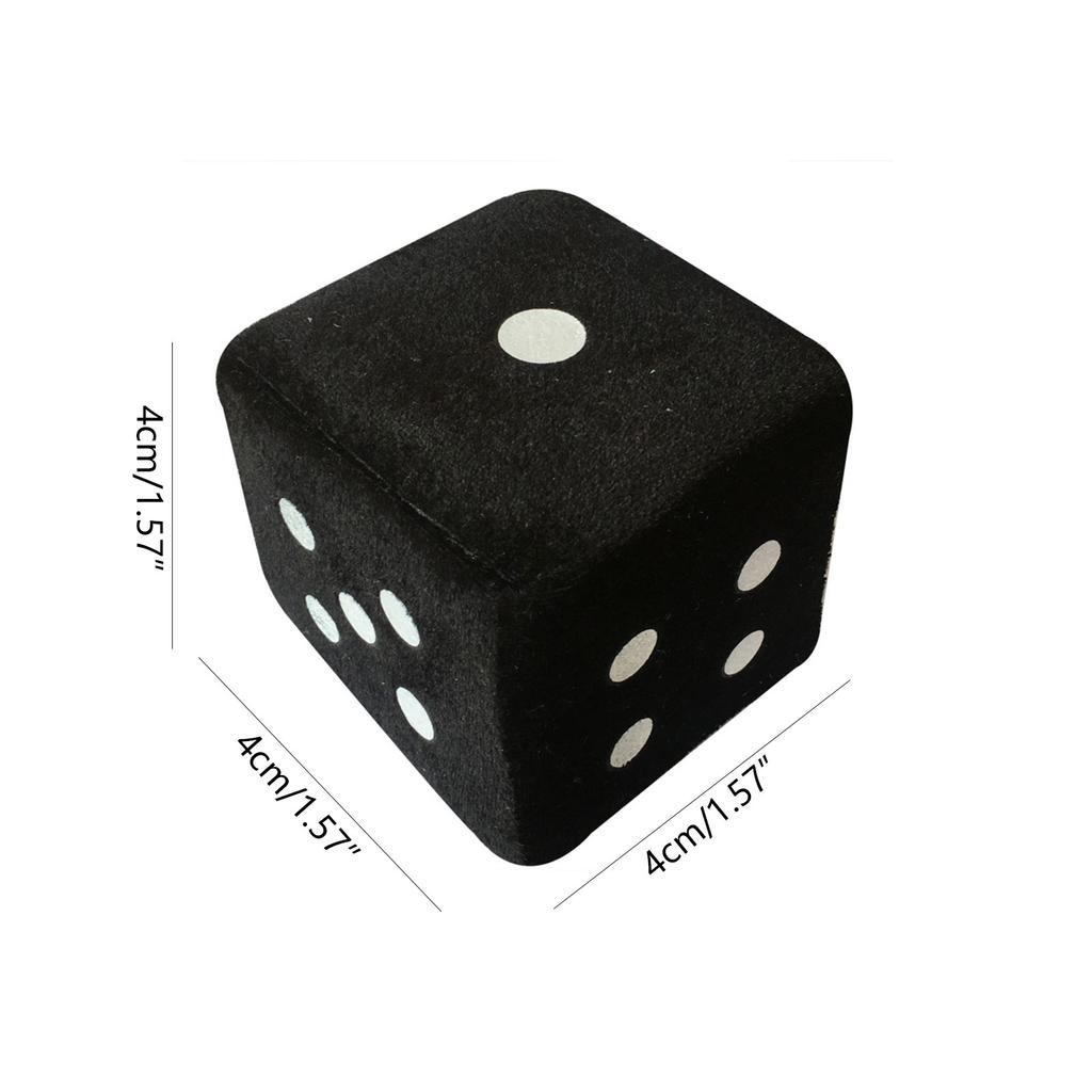 2 шт. разноцветные плюшевые игральные кости подвеска для автомобиля новогодние игральные кости плюшевые игральные кости модель украшения зеркала заднего вида стиль