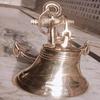 Латунный настенный колокол Морской латунный корабельный колокол с декором в виде якоря подвесной колокол Латунный дверной колокол Подарок на Хэллоуин,
