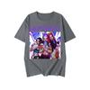 KPop Demon Hunters Fashion Short Sleeve Summer Colorful Printed Versatile Fashion Lightweight Short Sleeve Round Neck T-shirt