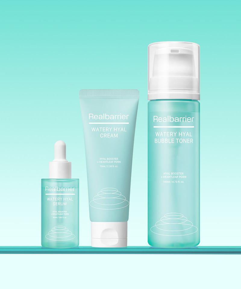 Watery Hyal 3-Piece Set (Bubble Toner 140ML + Serum 50ML + Cream 70ML)
