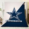 Dallas Cowboys Bold Logo Blanket - Premium Soft Plush Throw featuring Stylish Navy Blue and White Design, Perfect for Fans, Cozy