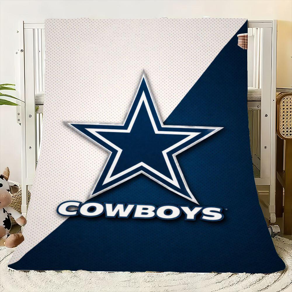 Dallas Cowboys Bold Logo Blanket - Premium Soft Plush Throw featuring Stylish Navy Blue and White Design, Perfect for Fans, Cozy