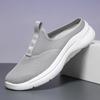 Men Breathable Vulcanized Shoes Fashionable Breathable Mesh Slip in Casual Half Platform Shoes Suitable for Walking, Flat Shoes