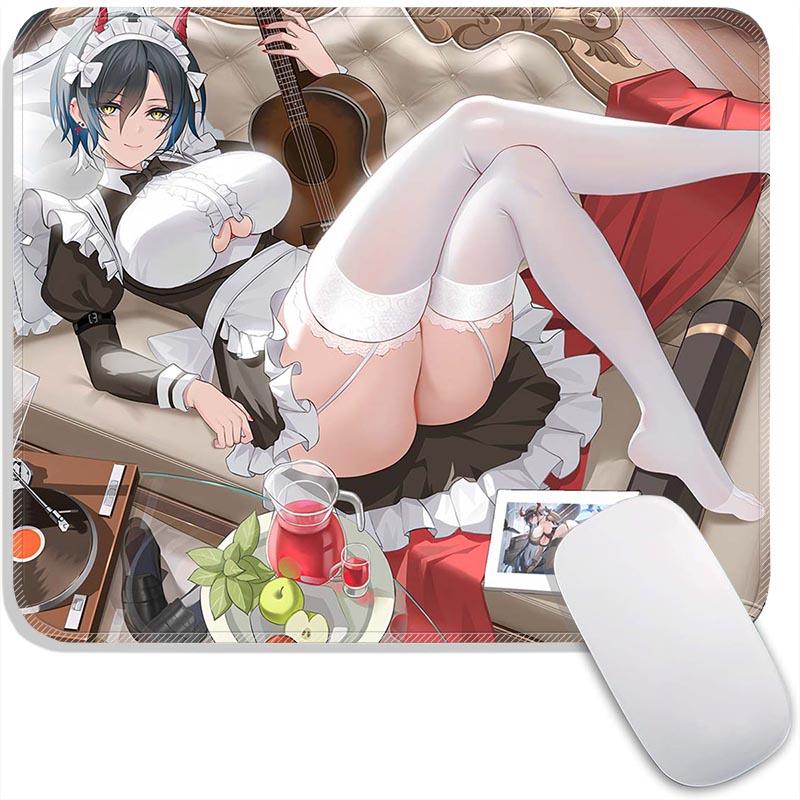 Стандартная игровая поверхность для мыши Аниме Azur Lane Ульрих Эльзас Азума Маленькая игровая поверхность для мыши Дорожная подкладка для мыши Плимут Нескользящие офисные коврики для мыши