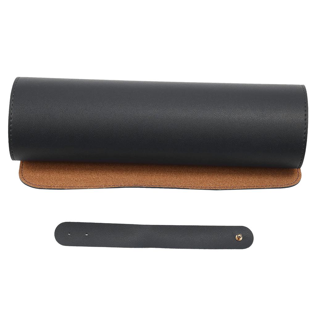 Многофункциональный настольный коврик Мягкая пробка Водонепроницаемый Маслостойкий ПУ Письменный стол Коврик для мыши(черный )