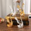 Swan Fruit Fork Storage Kitchen Metal Cutlery Silver Swan Spoon Set