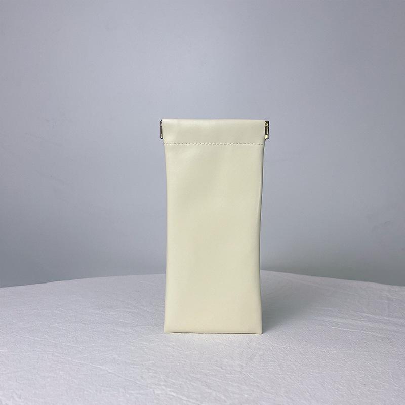 Сумка для хранения мелочи с узором личи: Большая косметичка, Чехол для очков, Внутренняя сумочка-клатч, Набор для помады и монет.