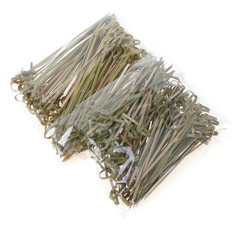 100 шт. бамбуковые шпажки-узлы для коктейлей для закусок и сэндвичей на коктейльной вечеринке
