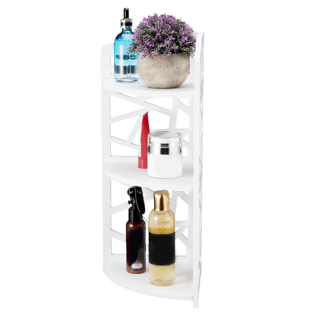 3 Tier Small Corner Shelves Plant Standing Rack for Small Spaces Bathroom Bedroom Organizer