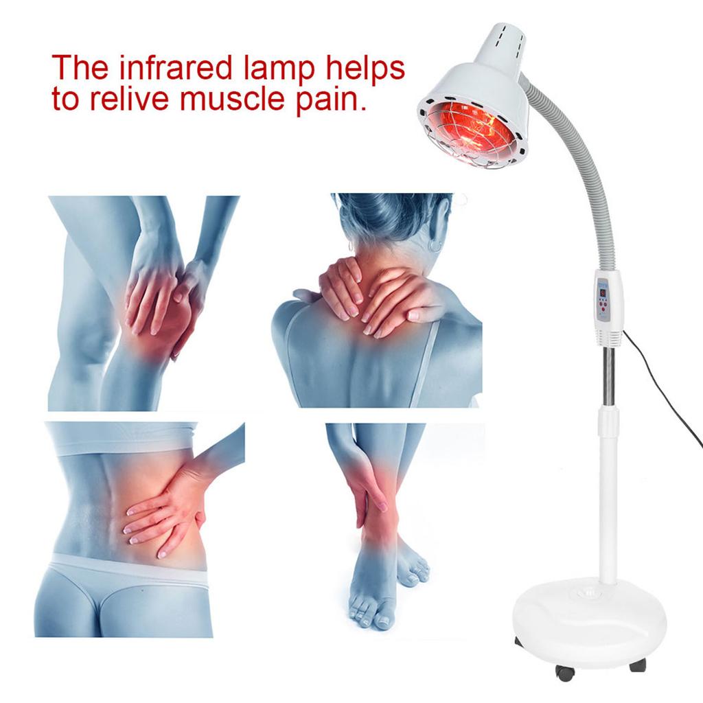 275W Infrared Light Heating Therapy Lamp Muscle Pain Cold Relief Lamp Adjustable Temperature