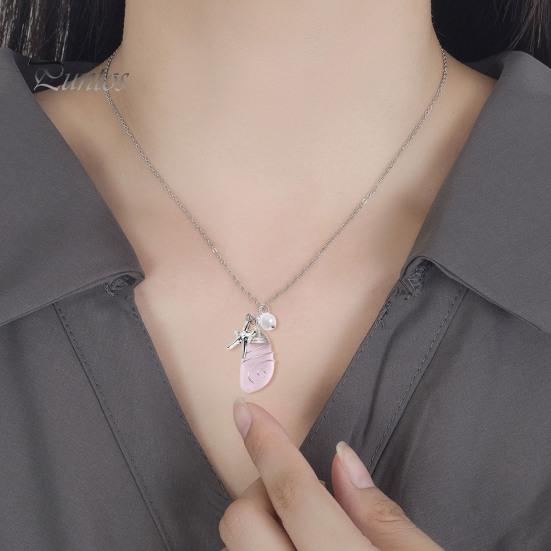 Ожерелье с подвеской, регулируемое, износостойкое, декоративное с подвеской, антикоррозийное украшение на шею, устойчивое к выцветанию, пляжное ожерелье из проволочной обмотки для женщин