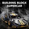 Technic Black Gold Speed Car Vehicle Building Blocks Racing Bricks Toys for Children Gift Thanksgiving Christmas