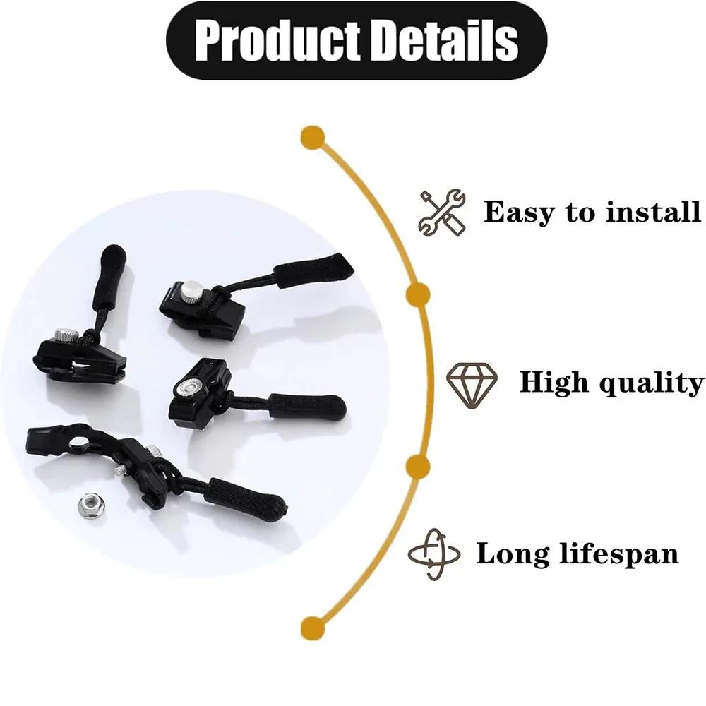 3-60Pcs Universal Zipper Repair Kit Quick Instant Detachable Zipper Head Replacement Zipper Slider Pull for 3 Different Size