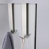 Stainless Steel Double Side Hooks No Drill Towel Rack Hook for Glass Wall