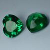 Natural Green Tsavorite Garnet 20 Ct Heart Cut   Loose Gemstone PAIR