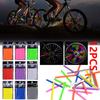 12pcs Riding Bike Bicycle Wheel Spoke Reflector Reflective Mount Clip Tube Cycling Strips