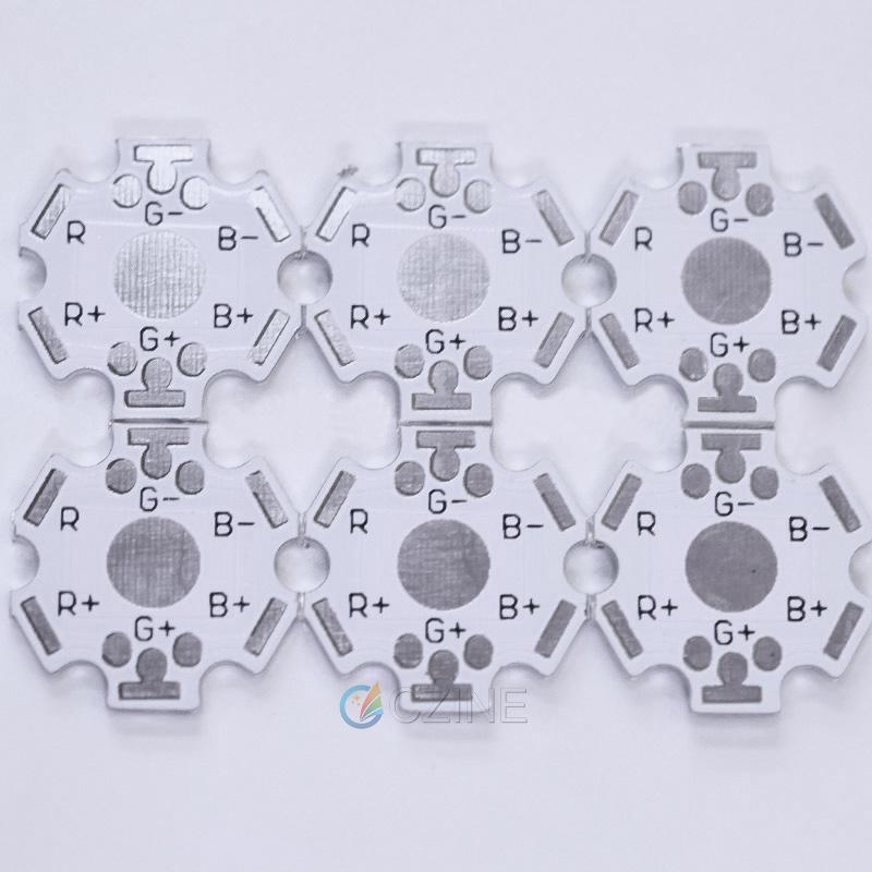 Мощные светодиодные лампы: Шестиугольное основание из алюминия для печатной платы, 2-8 футов, 1 Вт3 Вт5 Вт, для рассеивания тепла фонарика