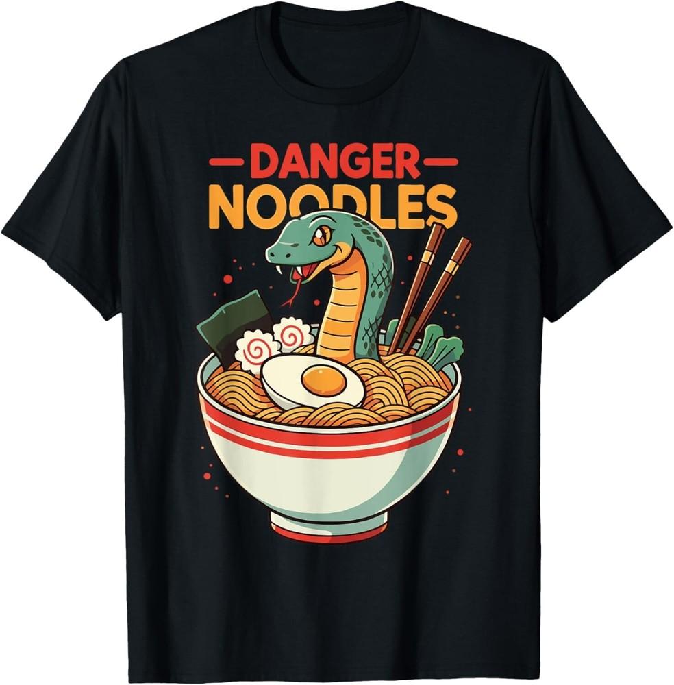 Danger Noodles Snake Ramen Funny Reptile Lover T-Shirt