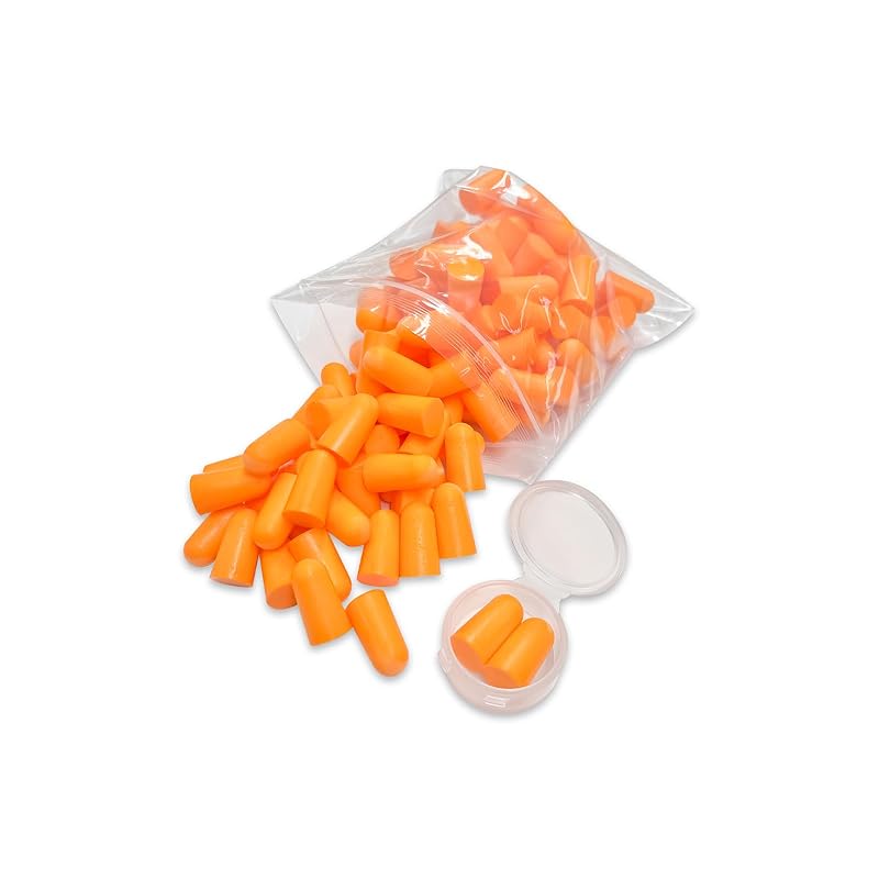 Ear Plugs Comes with Carrying Case Antibacterial Soft Type 60 Pairs (120 Pieces) Large Capacity for Sleeping Noise Countermeasures