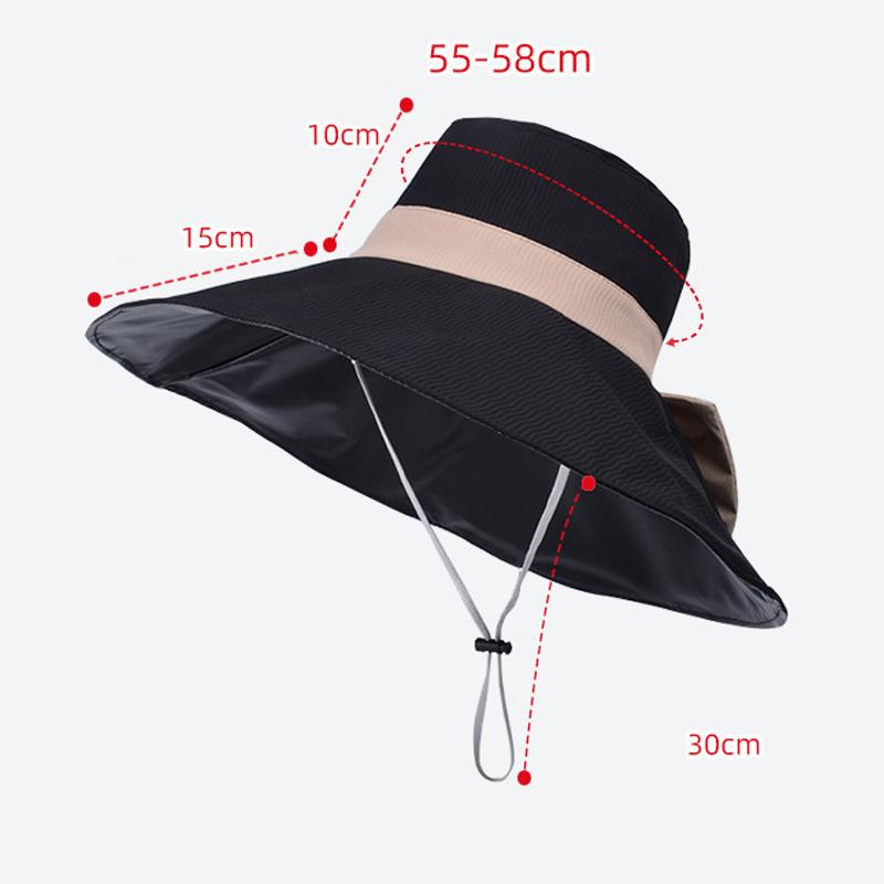 Рыбацкая шляпа с большими полями, летняя уличная шляпа от солнца с бантом, туристическая шляпа от солнца, женская пляжная шляпа-ведро