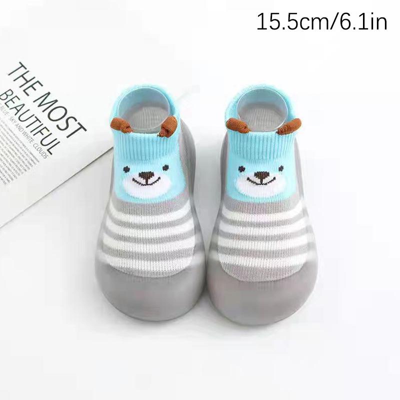 Мягкая детская обувь для малышей, детские туфли, носки-тапочки, детская обувь с рисунком, нескользящая резиновая подошва, детские туфли, мягкие вязаные