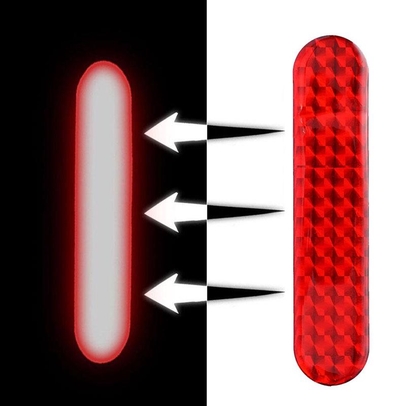 2PCS Car Door Bumper Reflective Stickers Safety Opening Warning Reflector Tape Decal Car Interior Reflector Stickers