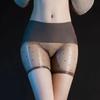 Женщины Девушка флирт Весело Сексуальный Глянцевый Масло Блестящий нижнее белье Прозрачный Ультратонкий Эротическое нижнее белье Бойшорты в горошек С открытой промежностью Трусики
