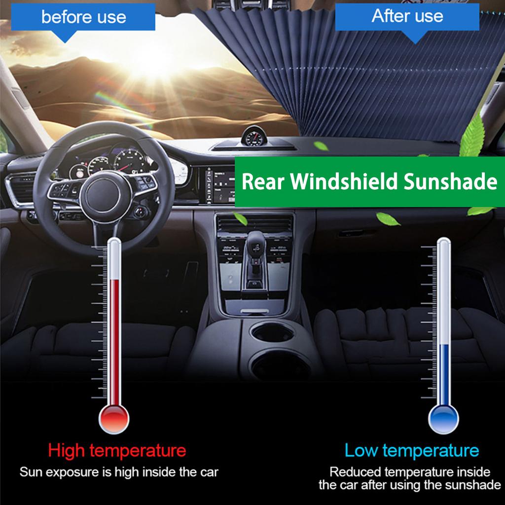 120*45cm Car Retractable Windshield Visor Sun Shade Folding Auto Block Cover