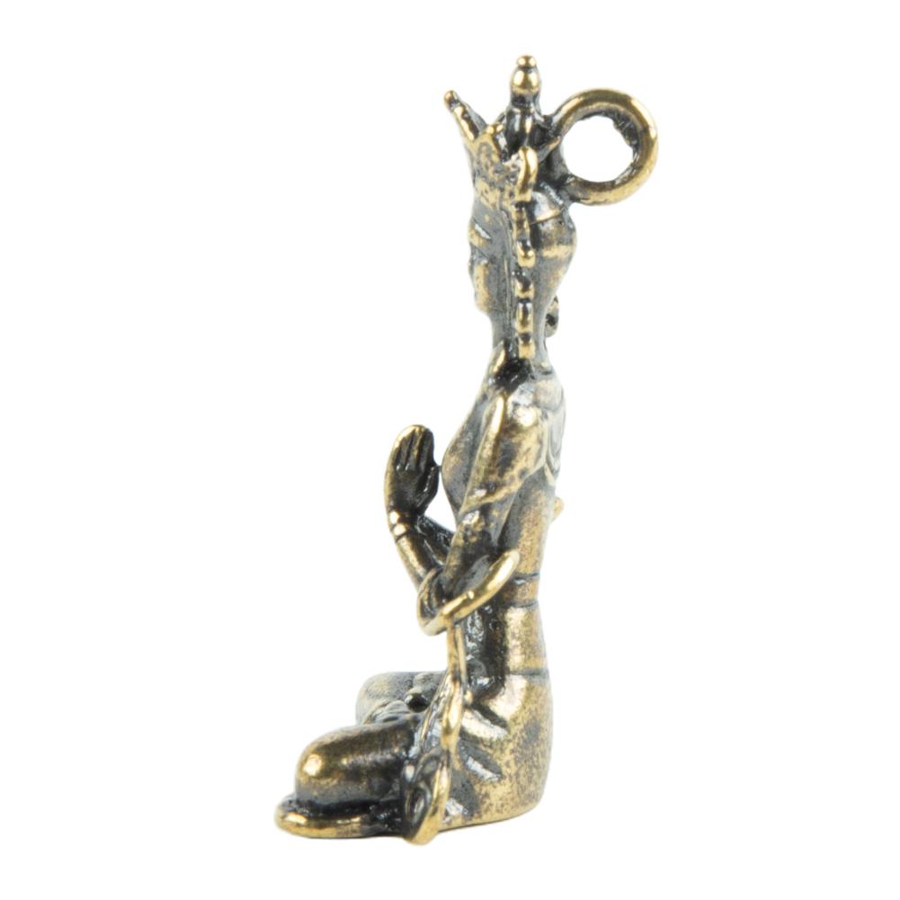 Домашний Будда Украшение Гостиная Офис Поделка Миниатюрная Статуэтка Медная Декорация Стол Ручная работа Удобный