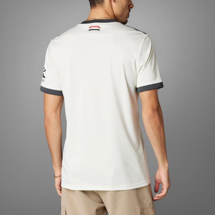 Adidas Манчестер Юнайтед 24/25 Третья футболка Молочно-белая Мужские топы IY7806