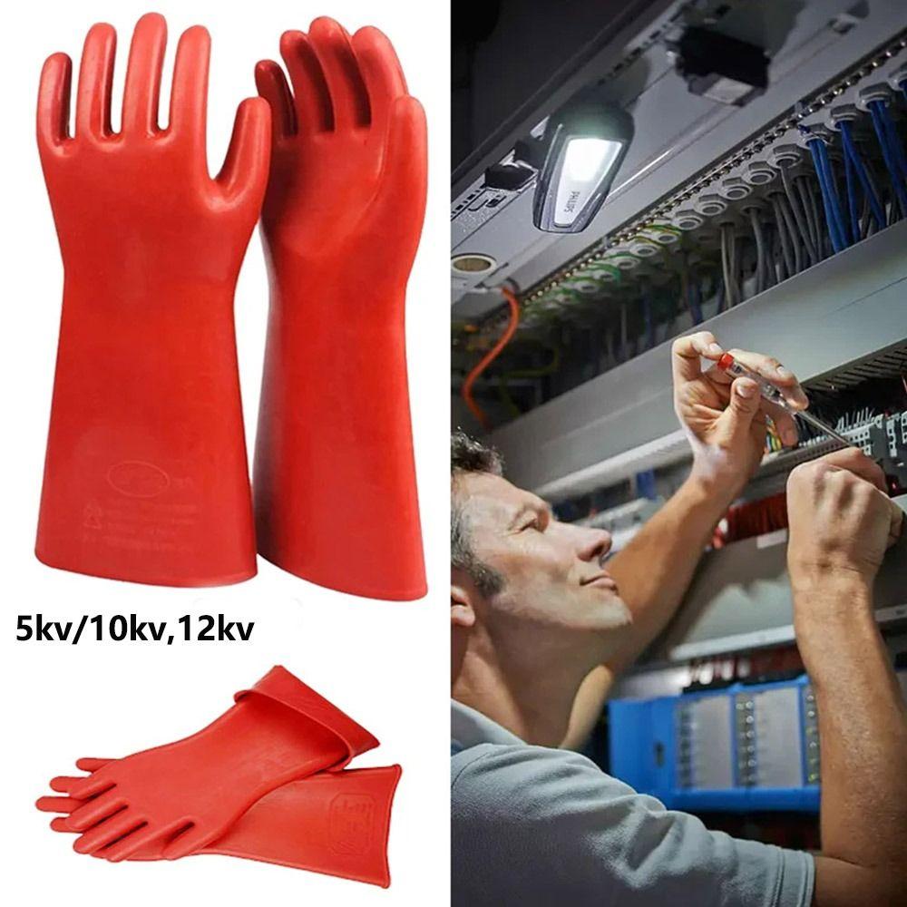 1 Pair Anti-electricity Protect Anti-Electricity Gloves Breathable Work Gloves  Electrical