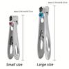 1 Pc Nail Clipper - Wide-Opening Jaws Sharp Nail Cutter Sturdy Stainless Steel Fingernail Clippers Toenail Clippers For Thick And Hard Nails