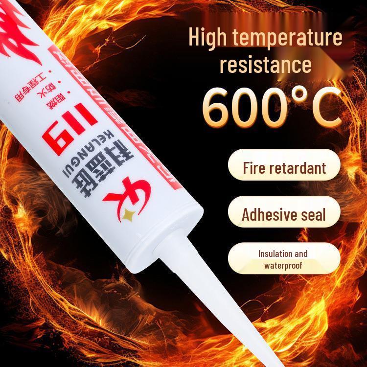 500° Fireproof Waterproof Silicone Sealant Adhesive