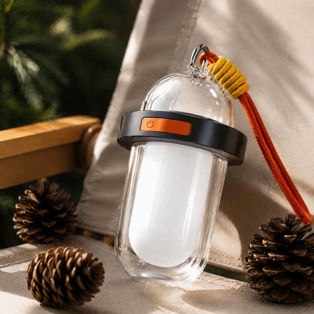 Rechargeable LED Solar Camping Lantern Waterproof Portable Camping Light Night Walking