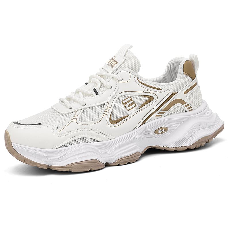 Мужские повседневные спортивные туфли толстая подошва лето новые дышащие мягкая подошва нескользящие комфорт уличные кроссовки модные сетчатые кроссовки