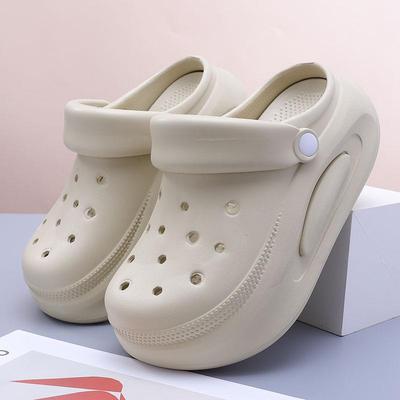 Женские босоножки на толстой подошве, увеличивающие рост: Нескользящие пляжные шлепанцы для занятий спортом на открытом воздухе