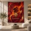 Декоративный Гобелен, Настенное Искусство с Принтом ФК Galatasaray, Легкое Настенное Украшение для Фона Спальни