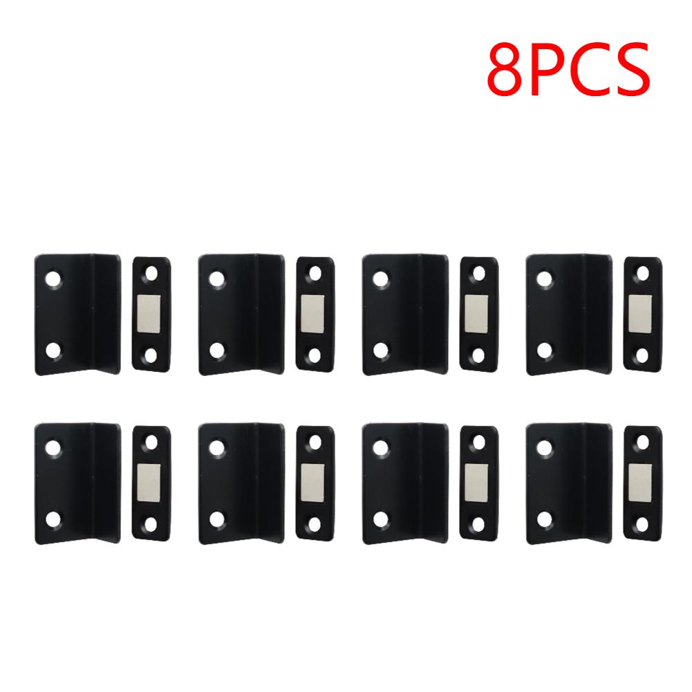 1-10PCS Ultra Thin Latch Cupboard L Type Door Closer Cabinet Catches Door Stopper Furniture Fittings Strong Magnetic Door Closer