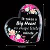 Heart Acrylic Teacher Gift - Versatile Souvenir for Graduation & Retirement Celebrations