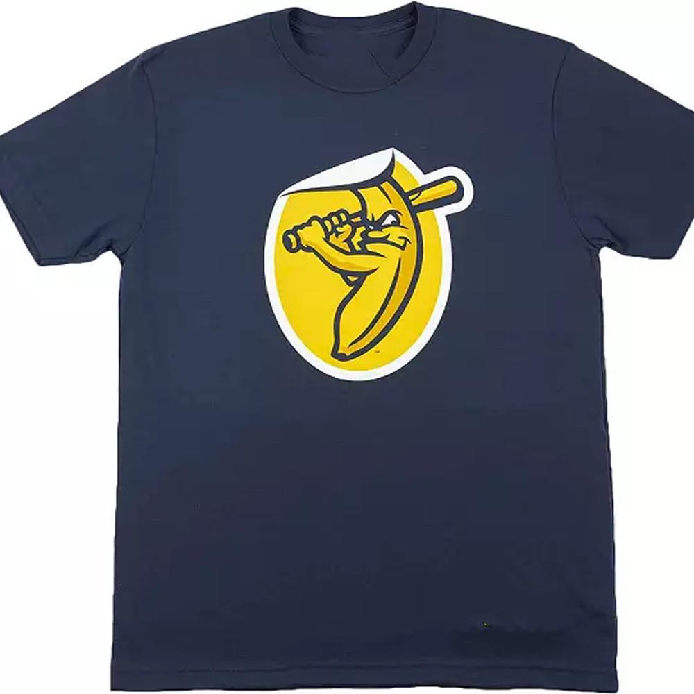 НОВАЯ темно-синяя футболка с логотипом Savannah Bananas унисекс от S до 5XL JJ4060 Унисекс футболка