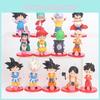 Dragon Ball Z Ручная роспись Детство Гоку И Чи-чи ПВХ Фигурка Коллекционная