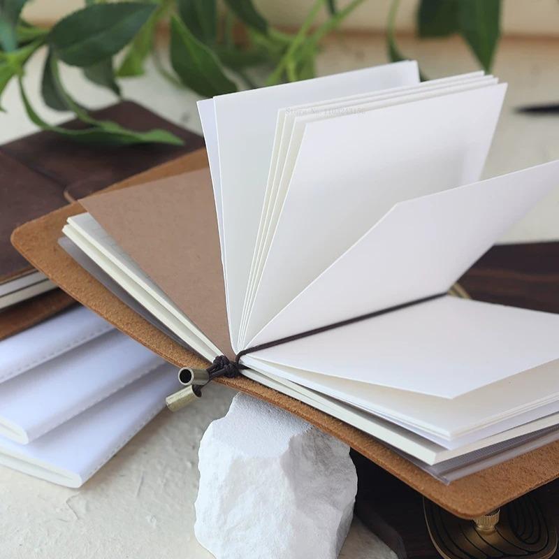 New Leather Handmade Retro Watercolor Book Travel Sketch Hand Account Water Color Painting Creation Portable Hand Painting Book