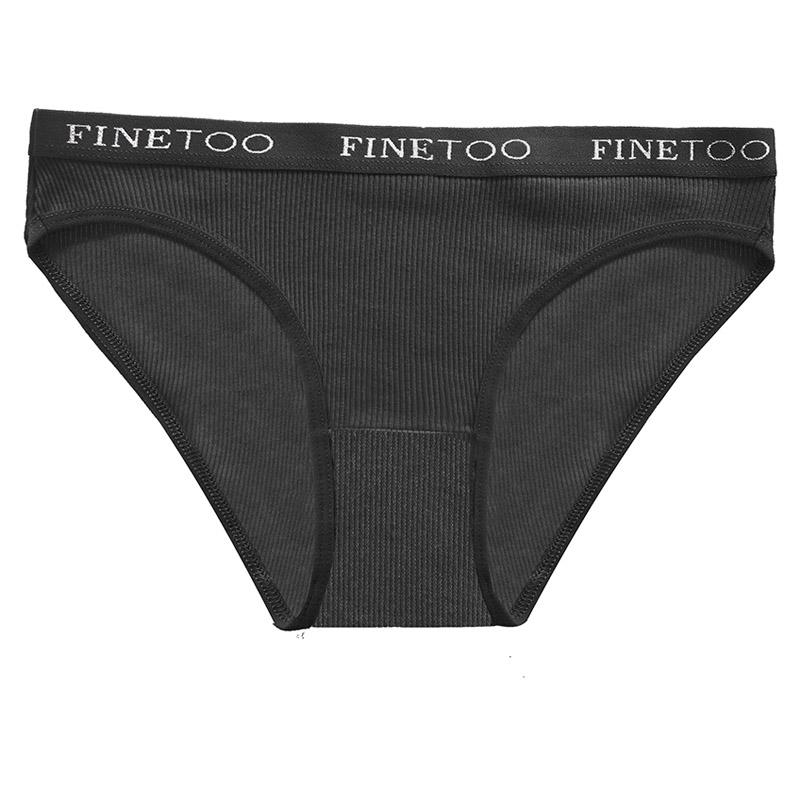 FINETOO 1 шт., женское хлопковое нижнее белье, трусики, нижнее белье с надписью, женские 9 однотонных цветов, M-XXL, женские сексуальные трусики, трусы