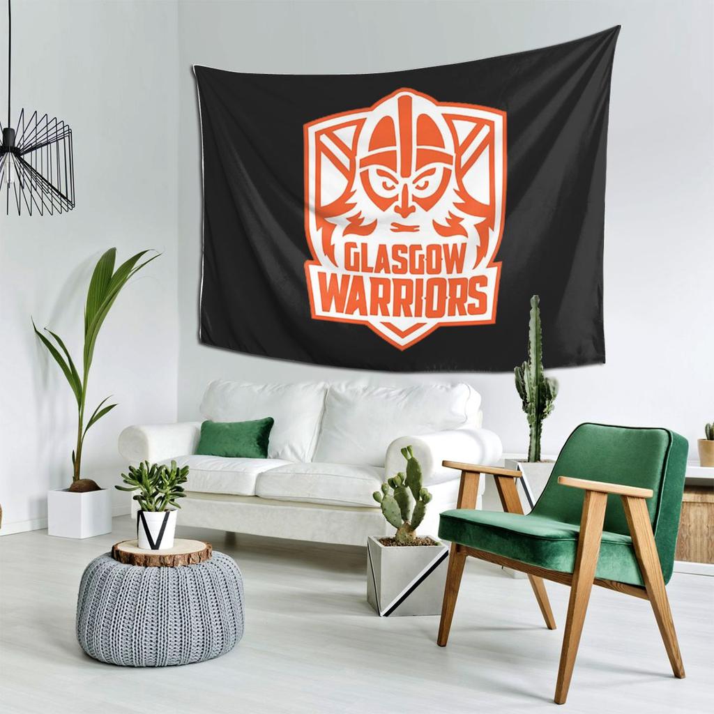 GLASGOW WARRIORS RUGBYTEAM Tapestry Decoration Art Aesthetic Tapestries for Living Room Bedroom Home Wall Cloth Wall Hanging