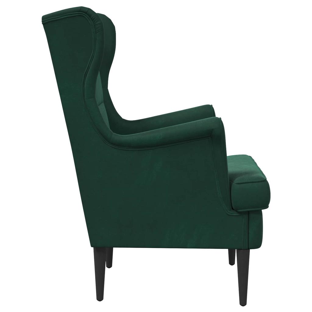 Armchair Dark Green Velvet